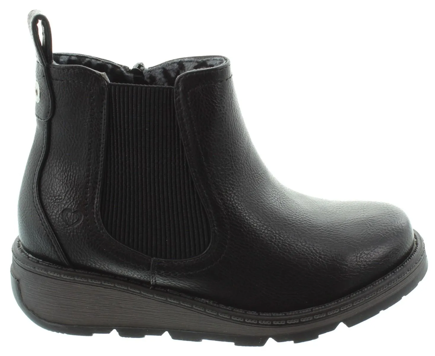 HEAVENLY FEET Ladies New Rolo Chelsea Boots In Black