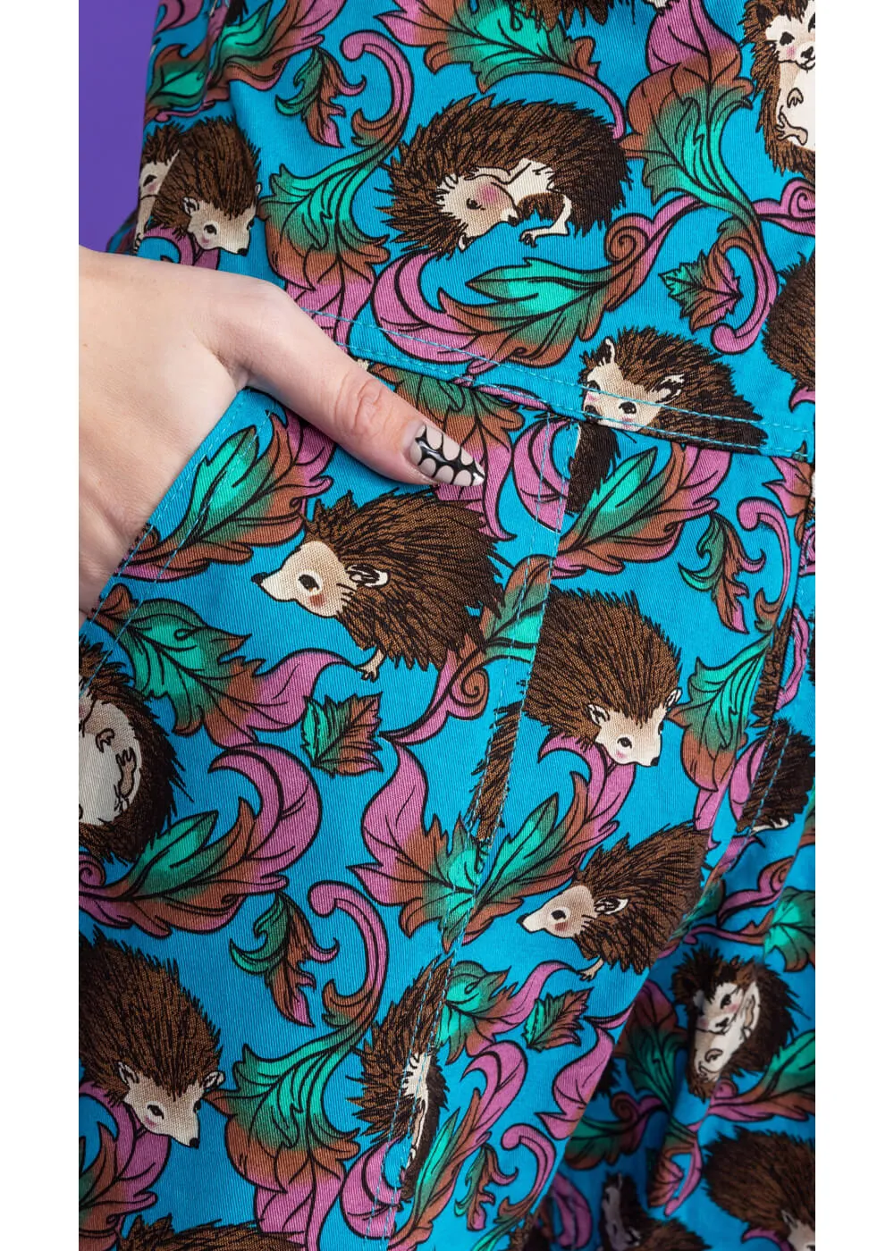 Hedgehog 70's Blue Dungarees - Run & Fly