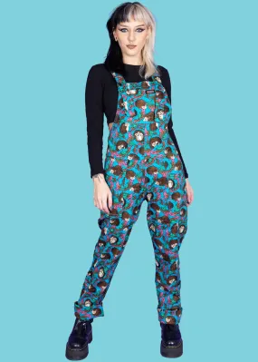 Hedgehog 70's Blue Dungarees - Run & Fly