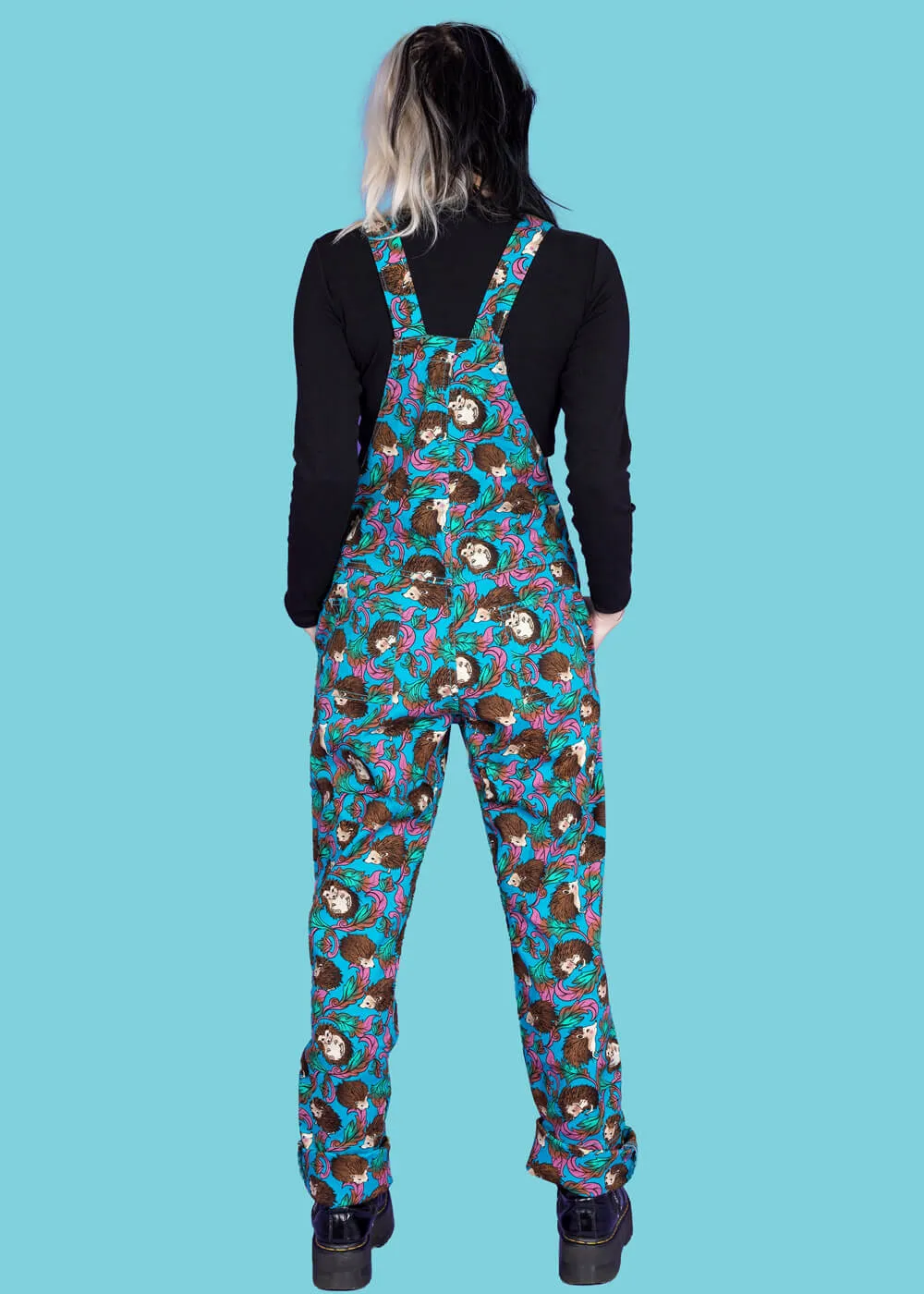 Hedgehog 70's Blue Dungarees - Run & Fly