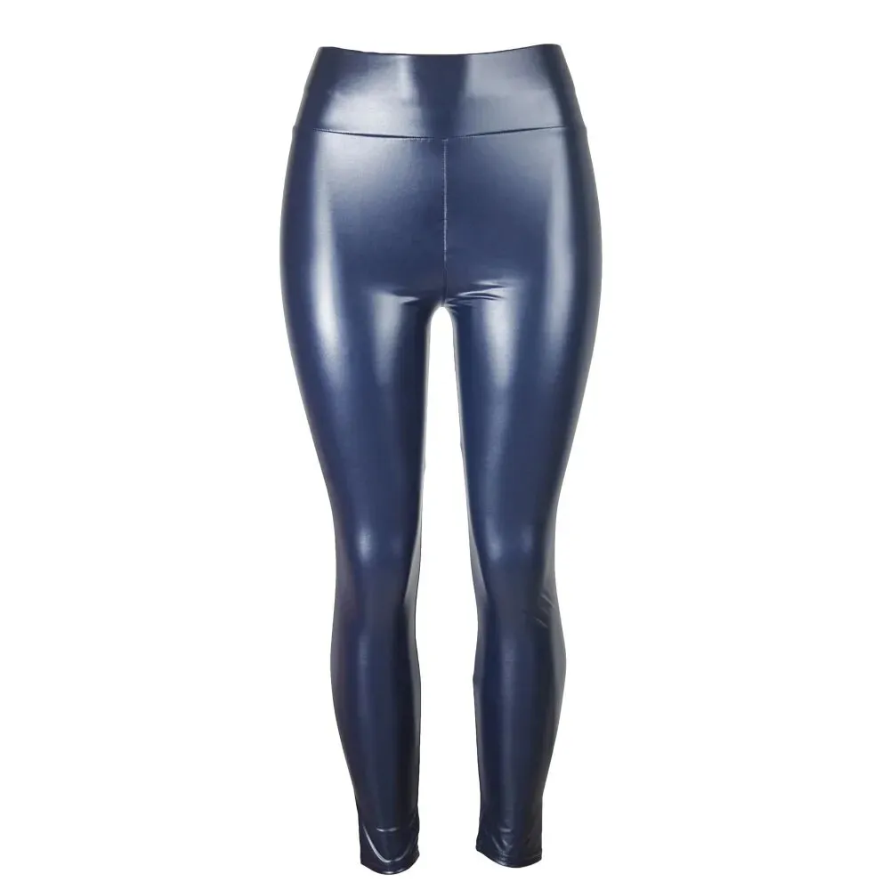 High Waist Faux Leather Skinny Leggings