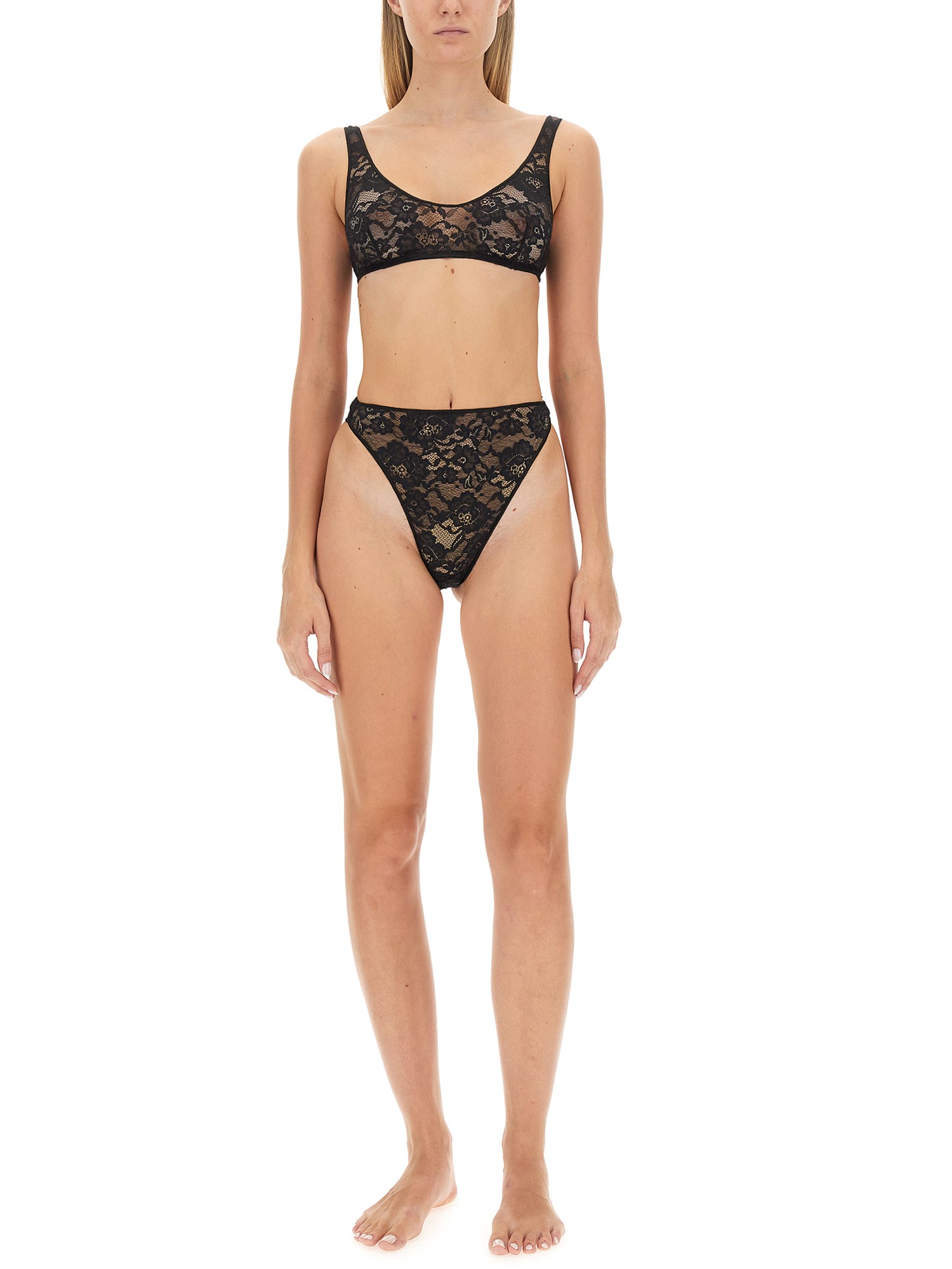 High waist lace briefs from Osérée.