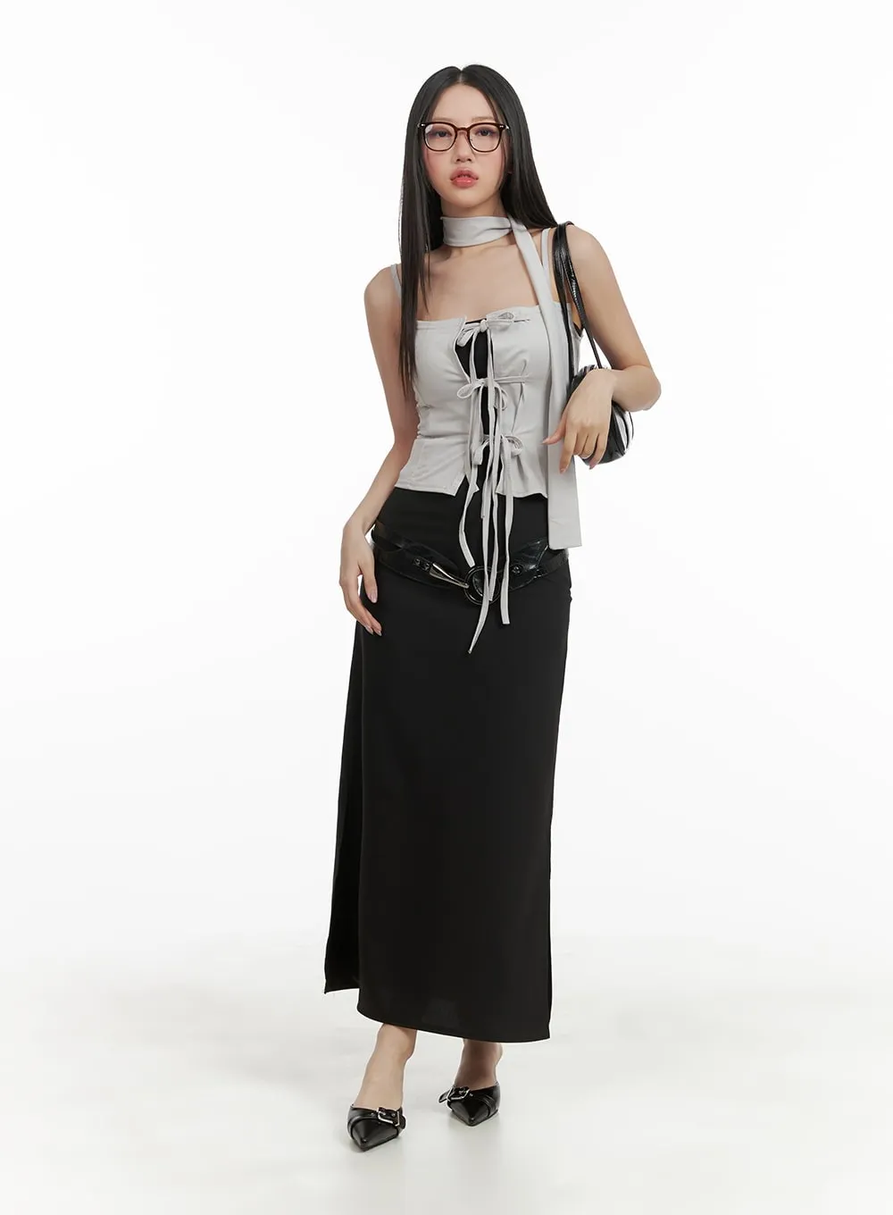 High Waist Maxi Skirt CA409 - Shop Now