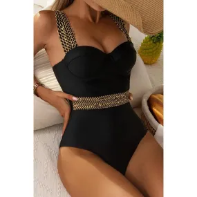 High Waist One Piece Swimsuit