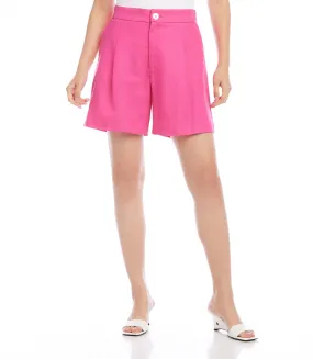 High Waist Pleated Shorts - Google SEO friendly: High Rise Pleated Shorts.