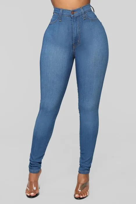 High Waist Skinny Jeans for Women