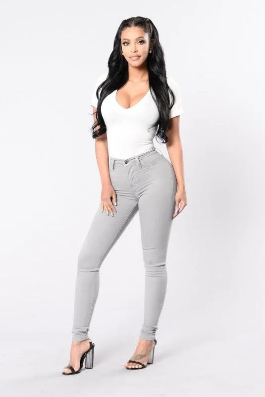 High Waist Skinny Jeans for Women