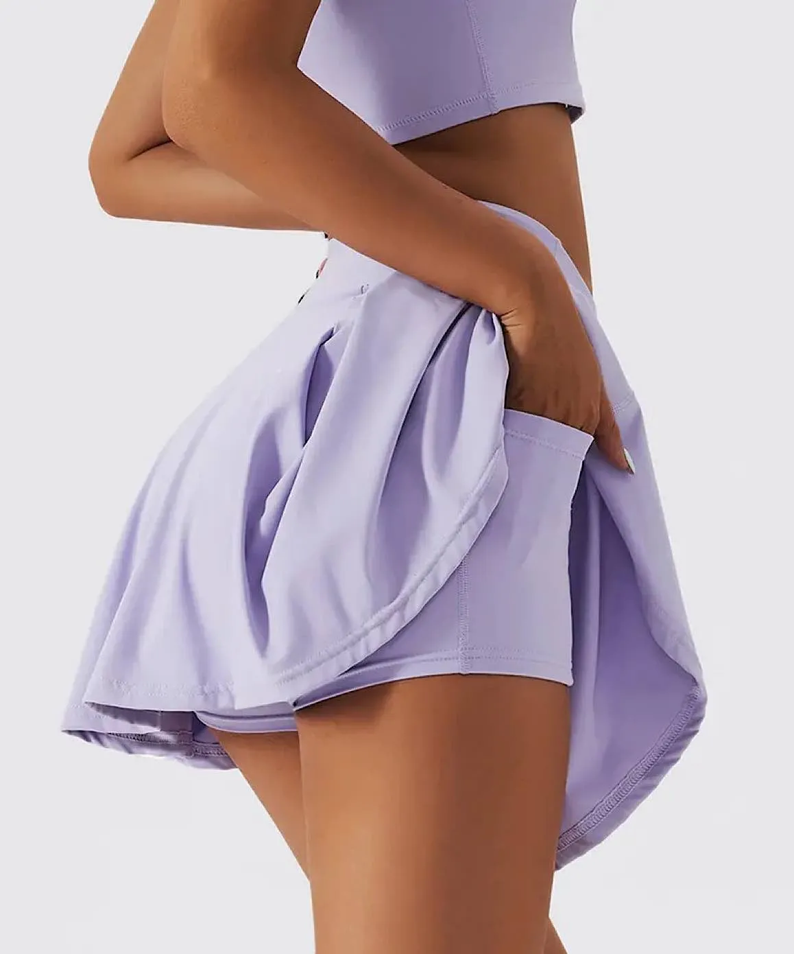 High Waist Tennis Skort for Fitness Activities