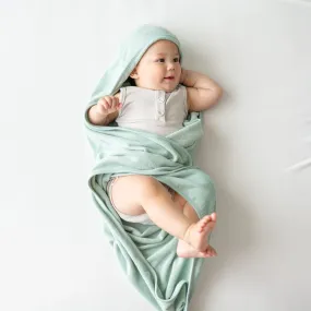 Hooded Bath Towel in Sage