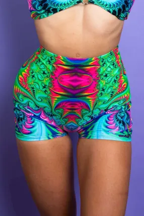 Hypnotic High Waist Shorts - Google SEO result: Stylish High Waist Shorts with a Mesmerizing Design