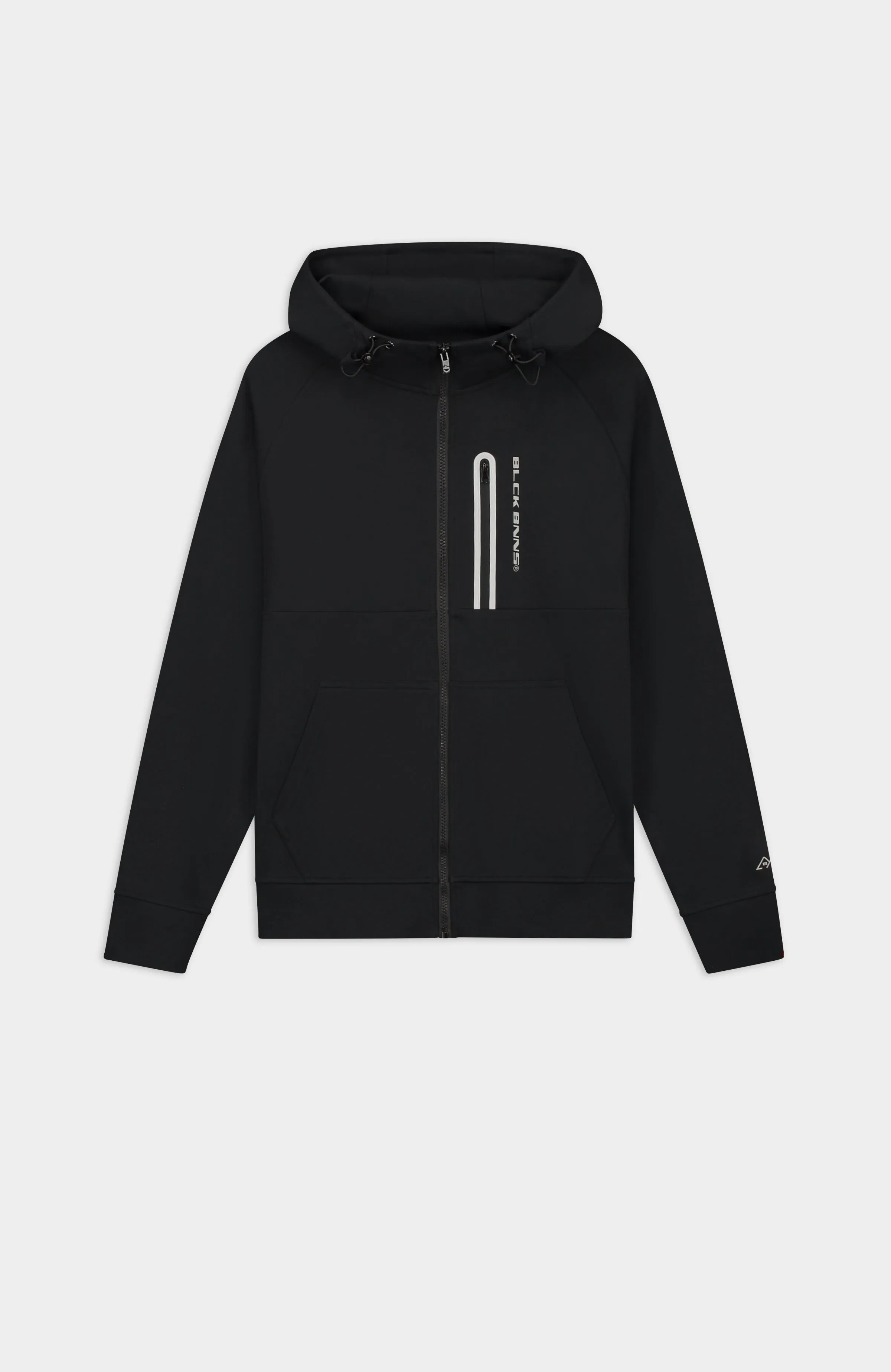 INITIAL GLOW ZIPPER HOODIE | Black