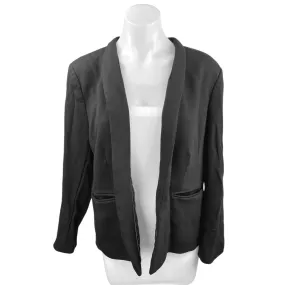 J.Crew Going Out Black Open Front Stretch Career Work Blazer Coat Jacket Top 18