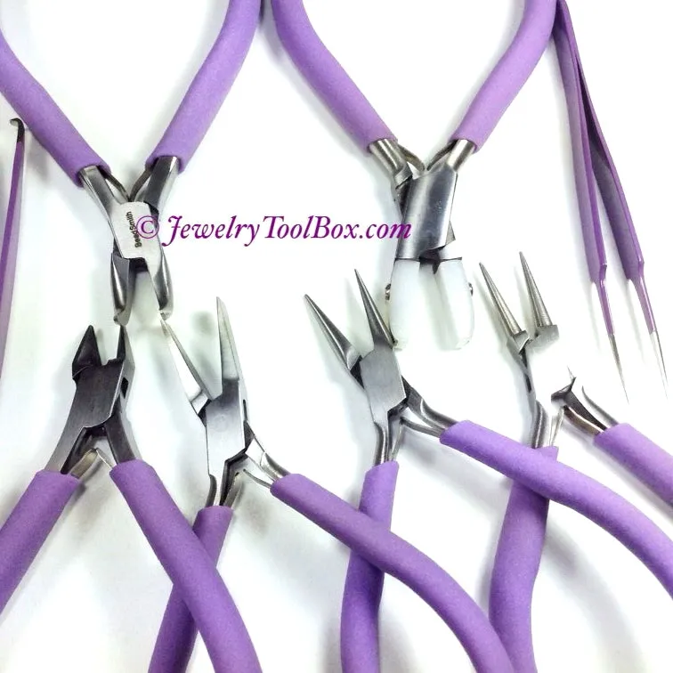 Jewelry Tool Kit with Clutch - Orchid Jewelry Pliers Set - Beader's Tool Set - Portable Jewelry Pliers Set - xx 22