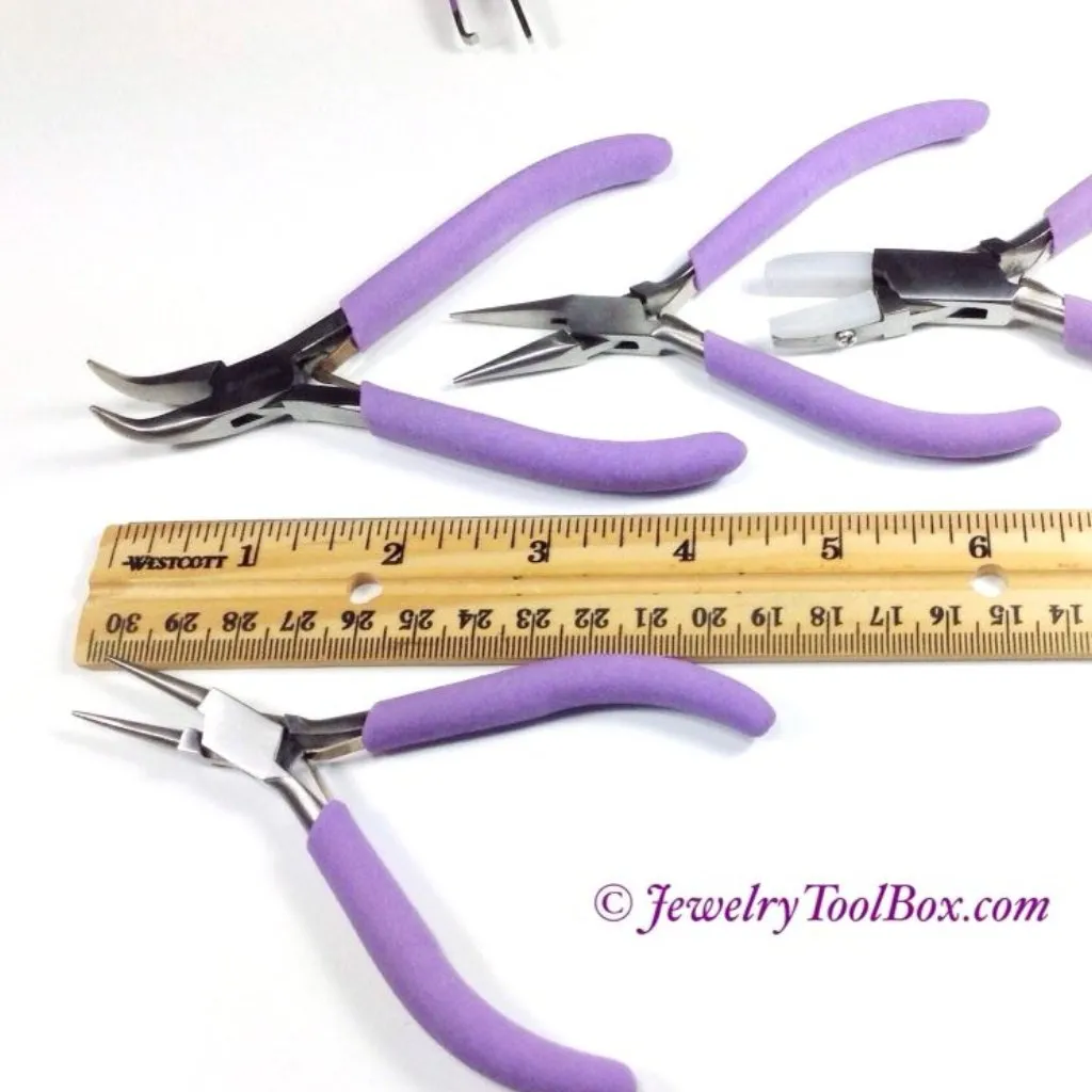 Jewelry Tool Kit with Clutch - Orchid Jewelry Pliers Set - Beader's Tool Set - Portable Jewelry Pliers Set - xx 22