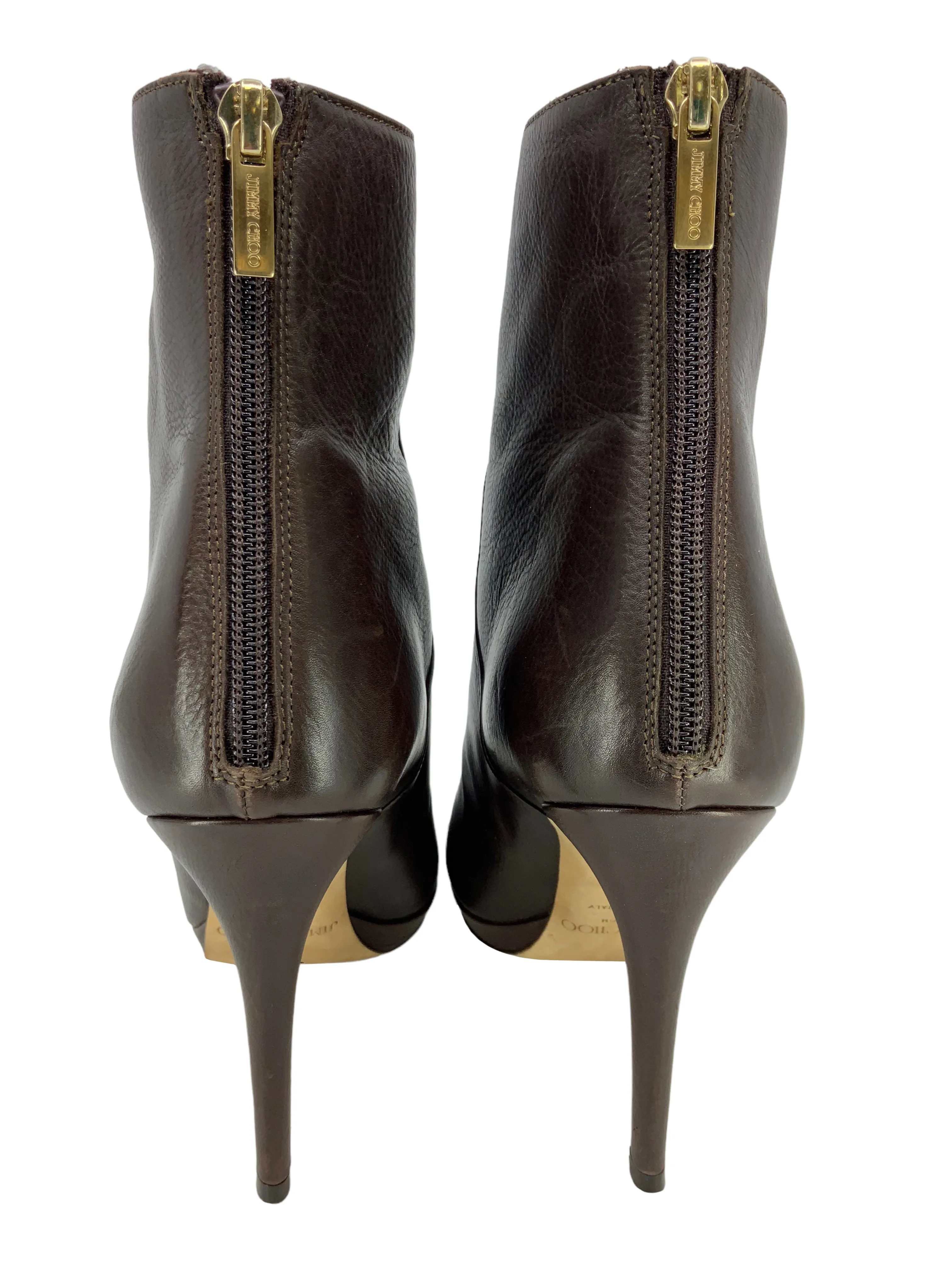 Jimmy Choo Brody Leather Ankle Boots Size 8 - Shop now.