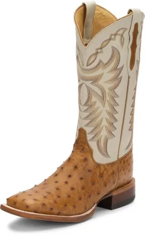 Justin Mens Boots 8094 13 Pascoe Full Quill" Antique Saddle