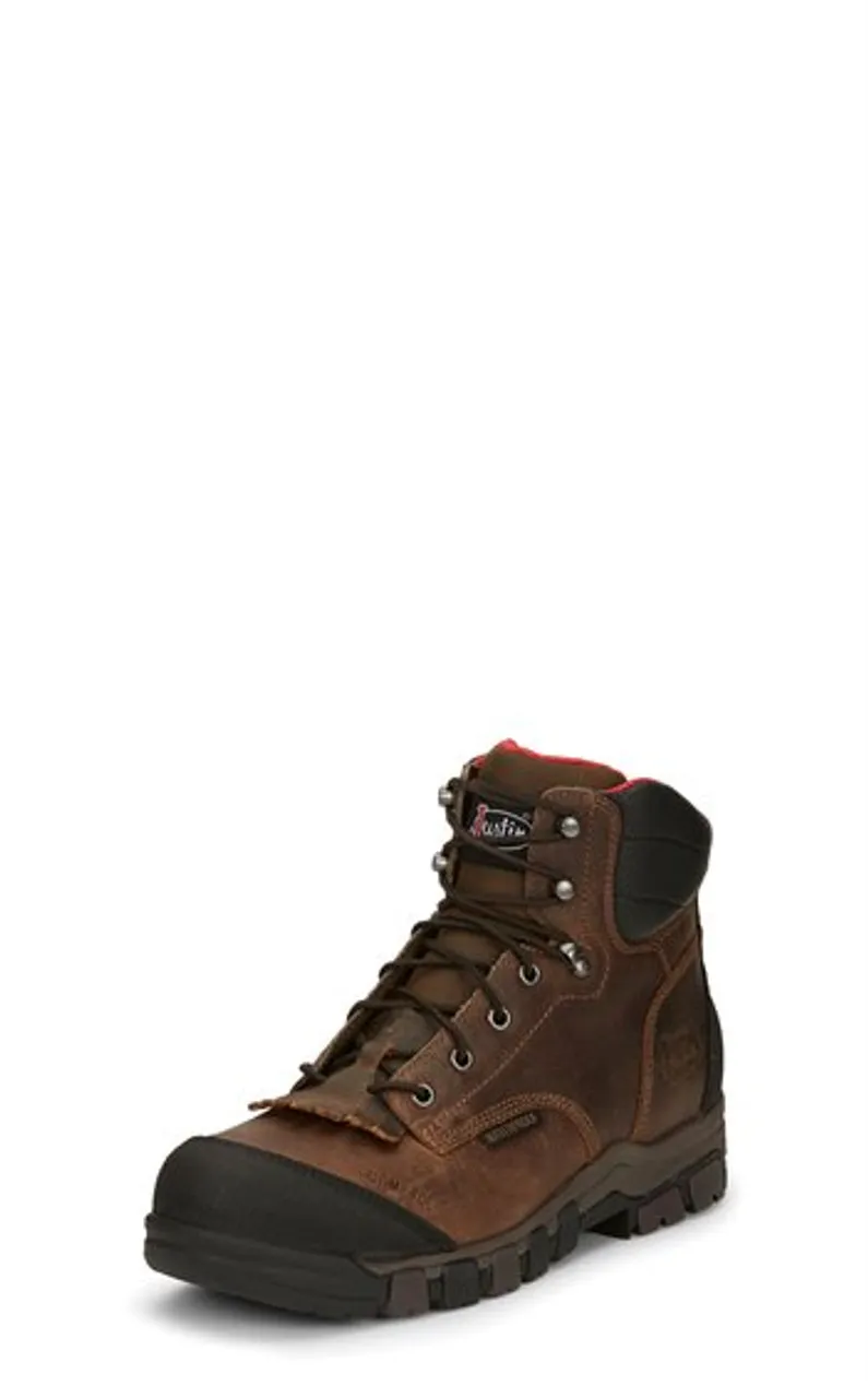 Justin Mens Boots WK581 6 Bridger Comp Toe" Peanut