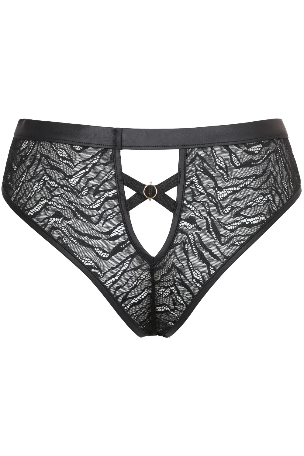 Karma Cat Brazilian High Waist - Result: Women's high waist Brazilian underwear featuring the Karma Cat design.