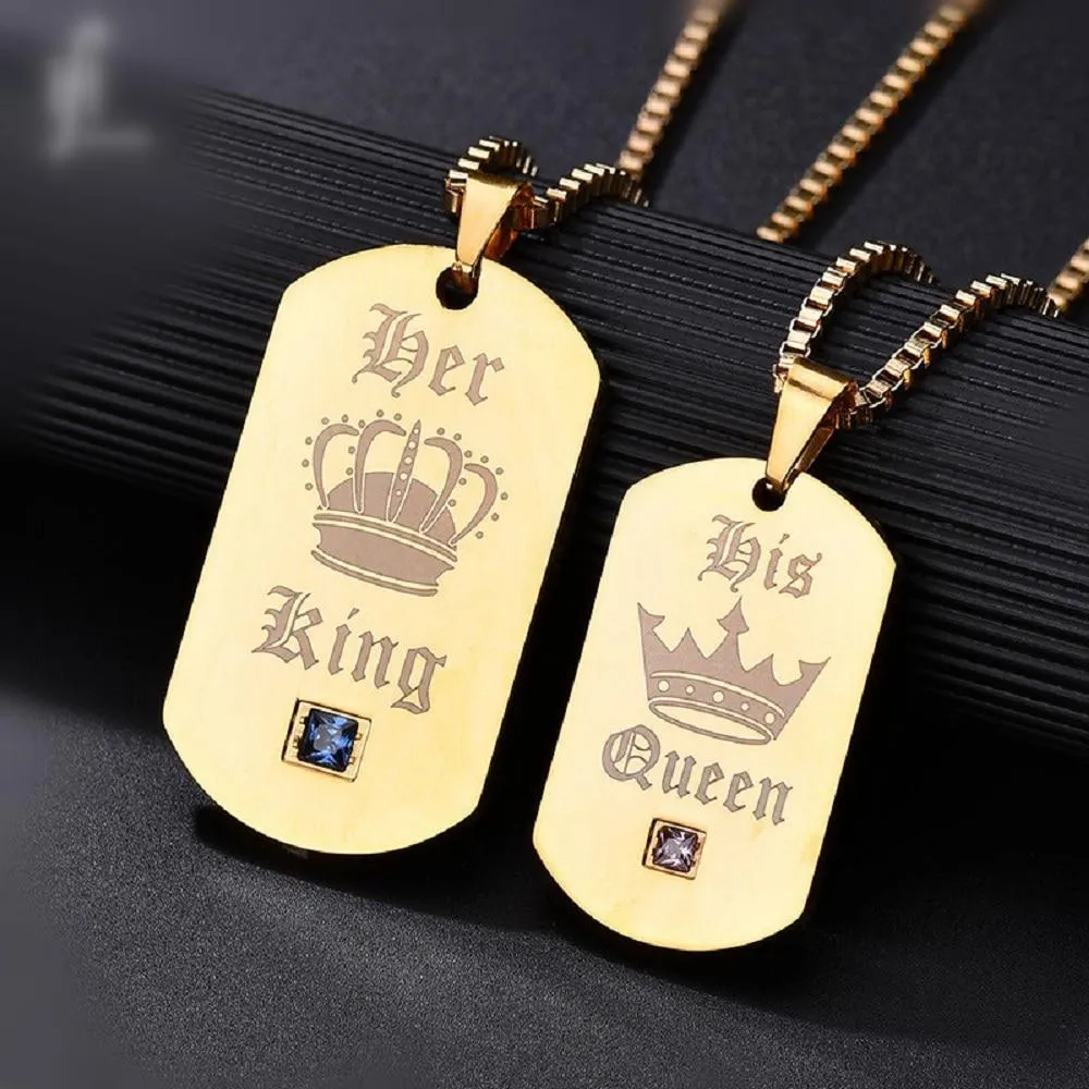 King and Queen Necklaces - Shop Now!