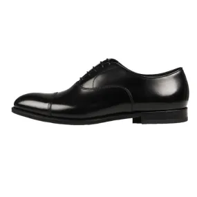 Lace-Up Oxford Cap Toe Shoes for Men - Black