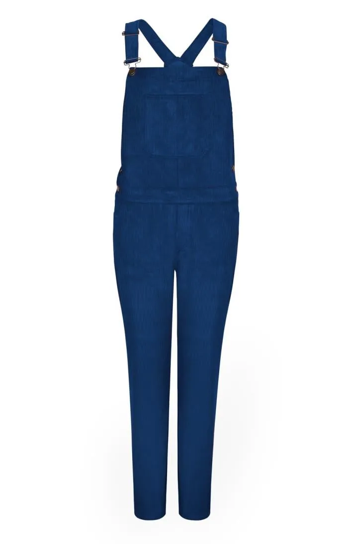 Ladies Wale Cord Dungarees