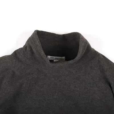 Lady White Co. Polar Fleece Mock Neck Grey Melange