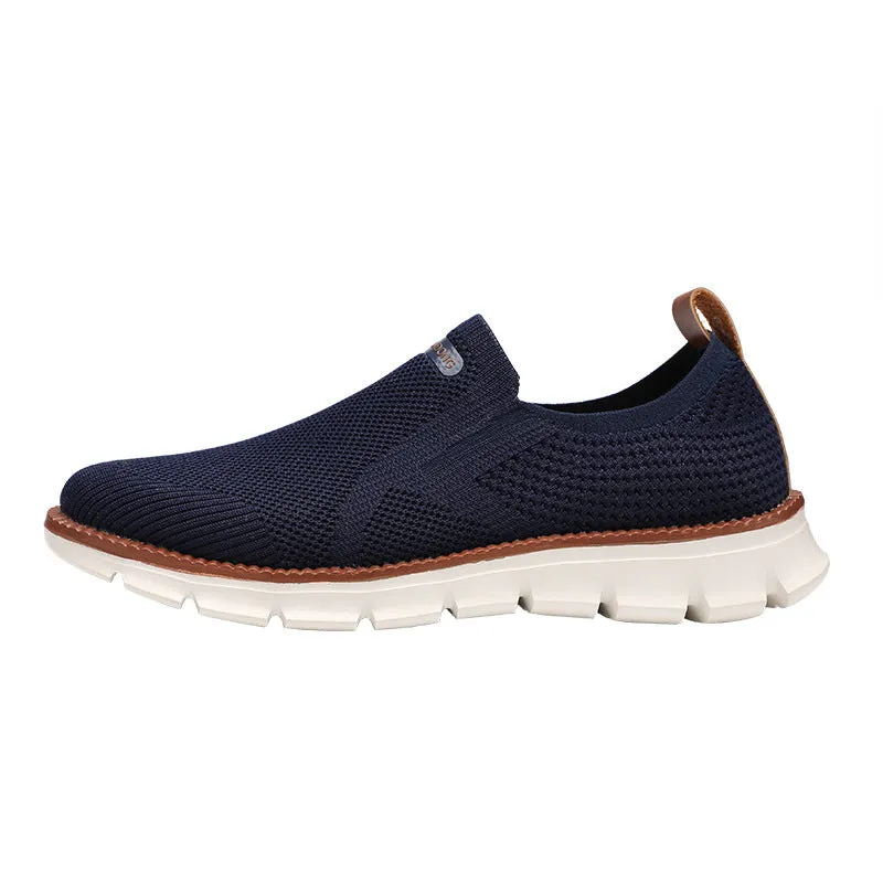 Large Size Knit Oxford Walking Shoes for Men.