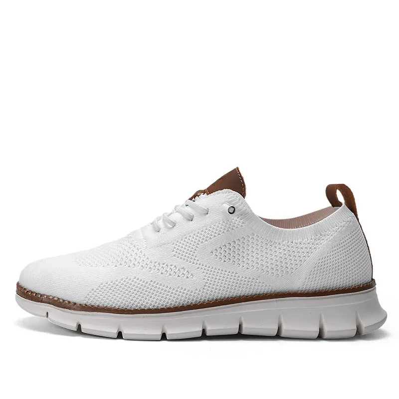 Large Size Knit Oxford Walking Shoes for Men.