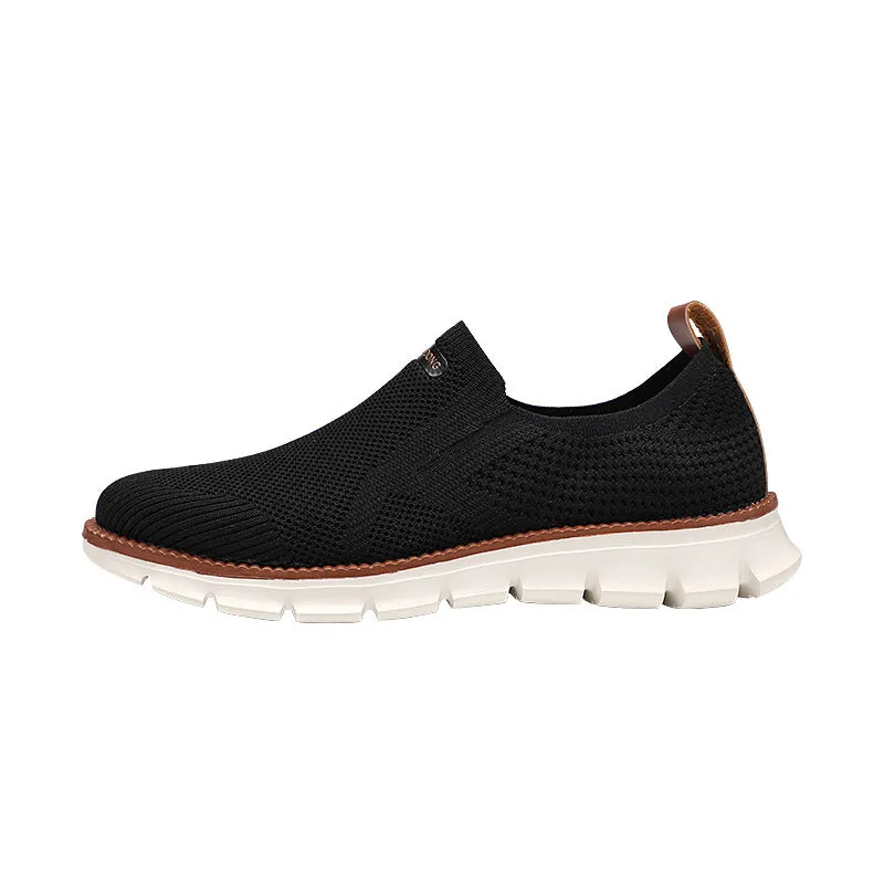 Large Size Knit Oxford Walking Shoes for Men.