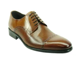 Leather Cap Toe Lace-up Shoe