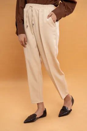 Linen high waist pants