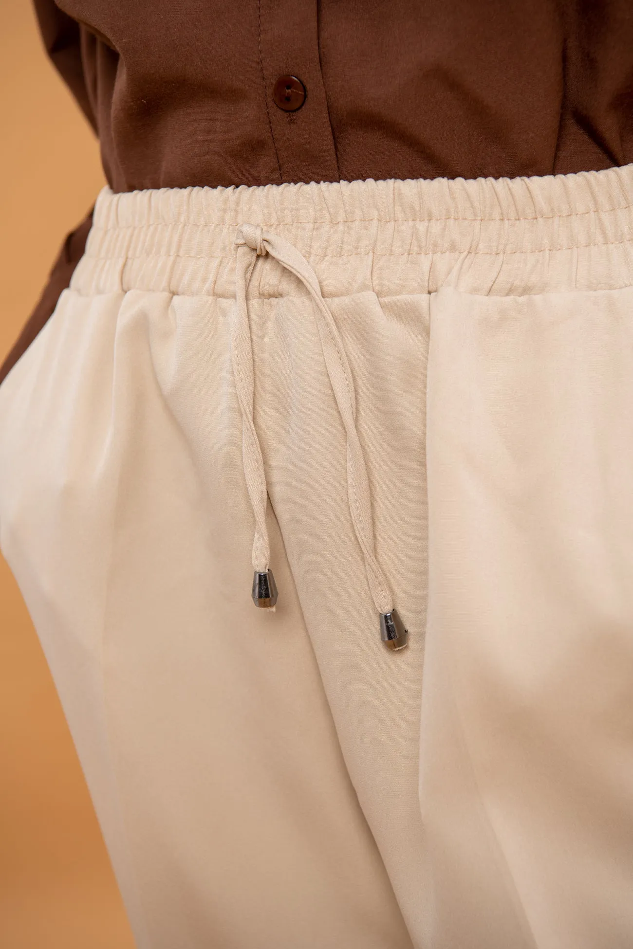 Linen high waist pants