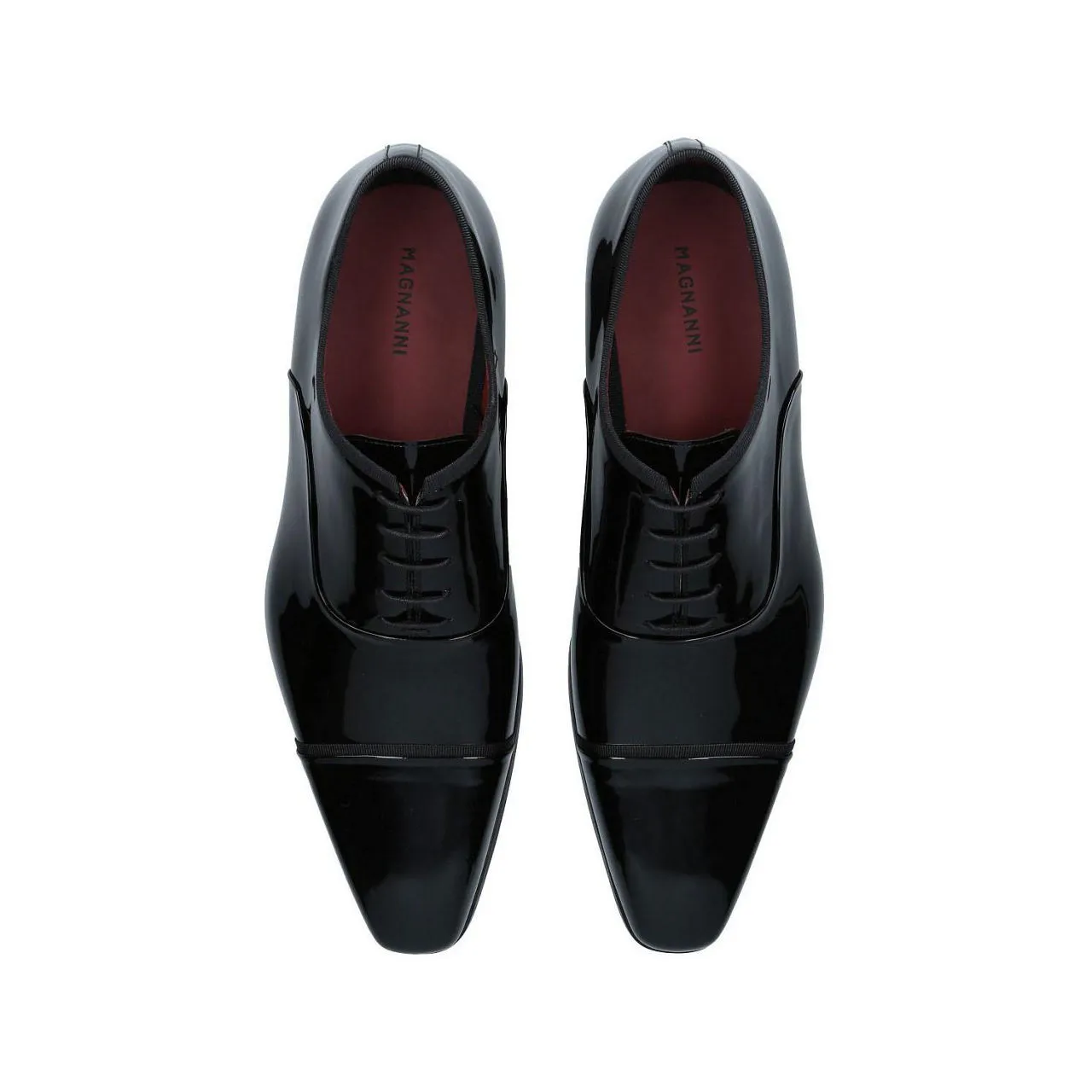 MAGNANNI Jadiel Patent Oxford Shoes - Black