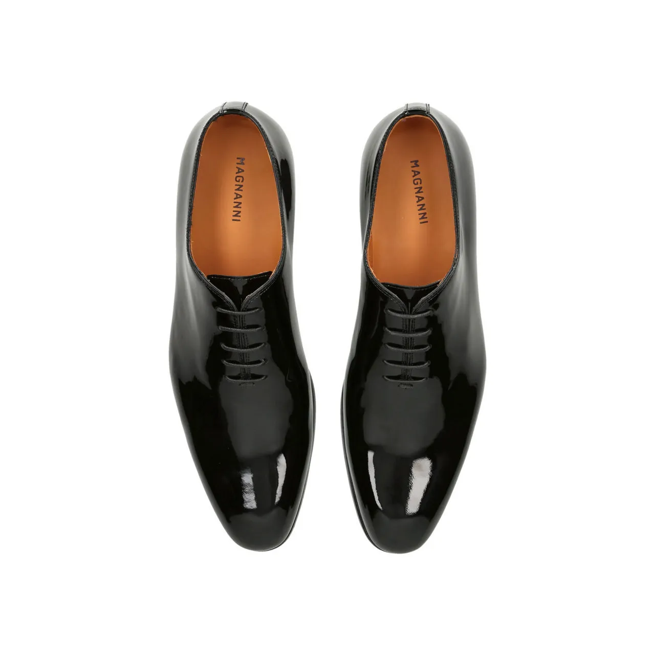 MAGNANNI Patent Leather Oxford Shoes - BLACK