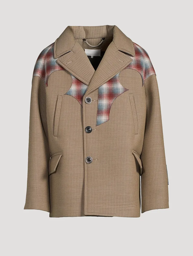 MAISON MARGIELA Pendleton Yoke Peacoat