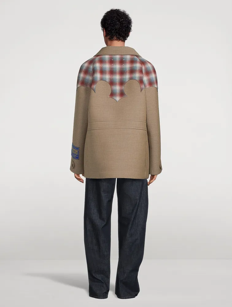 MAISON MARGIELA Pendleton Yoke Peacoat