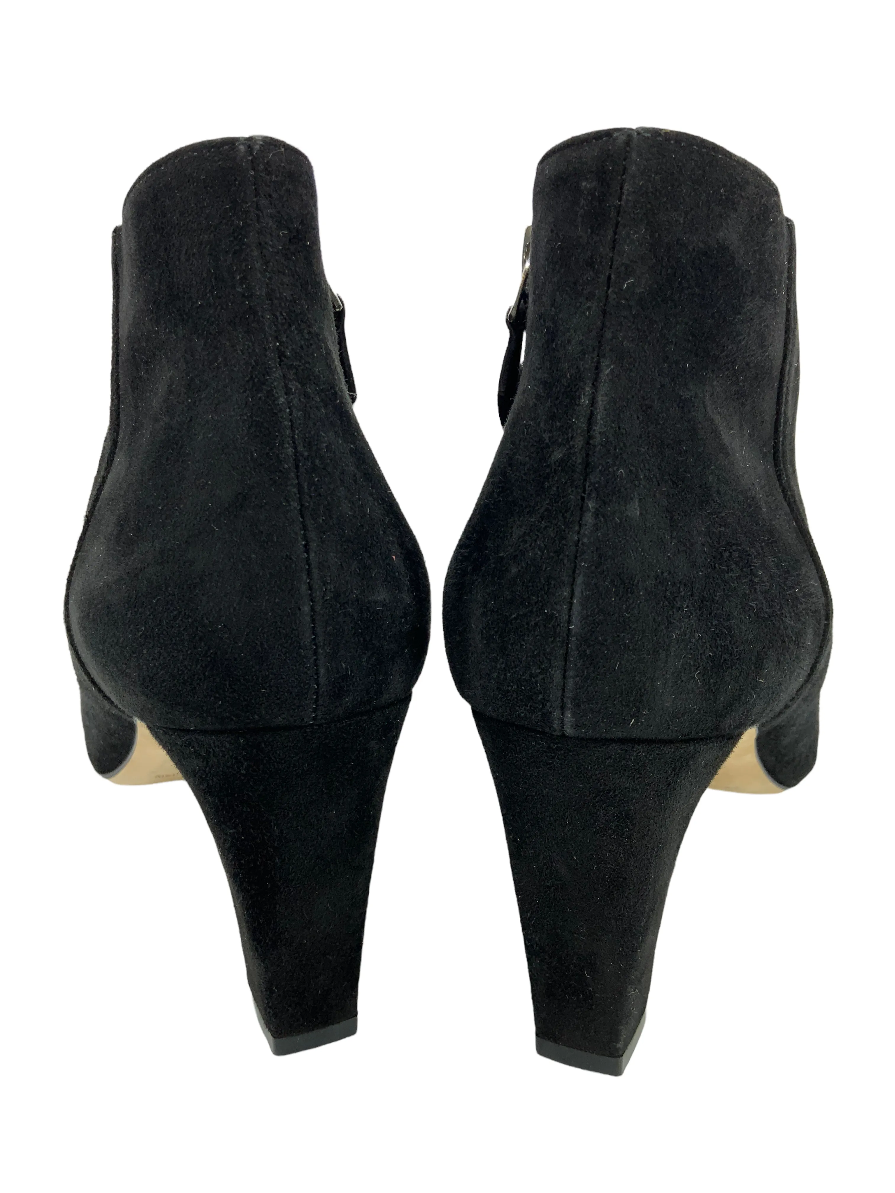 Manolo Blahnik Myconia Suede Ankle Boots - Size 8