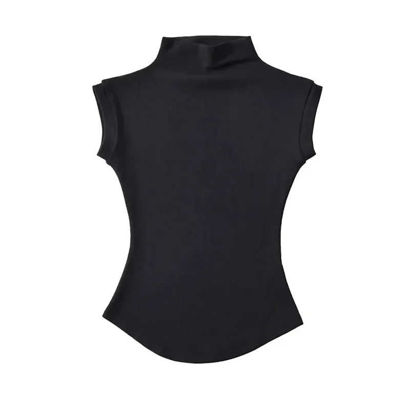 Mock Neck Tank Top