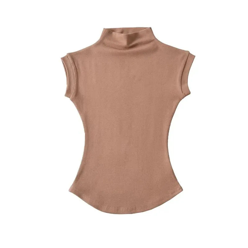 Mock Neck Tank Top