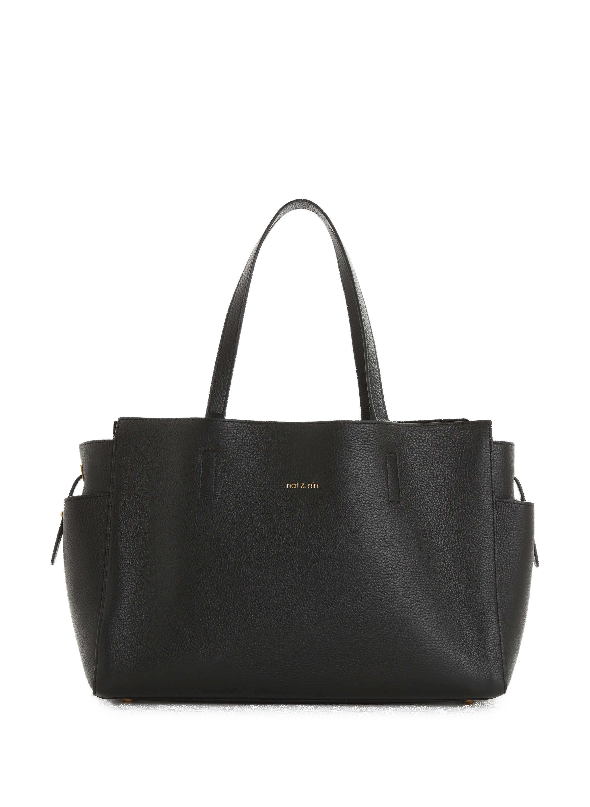 Nat & nin  Dakota leather tote bag  - Black