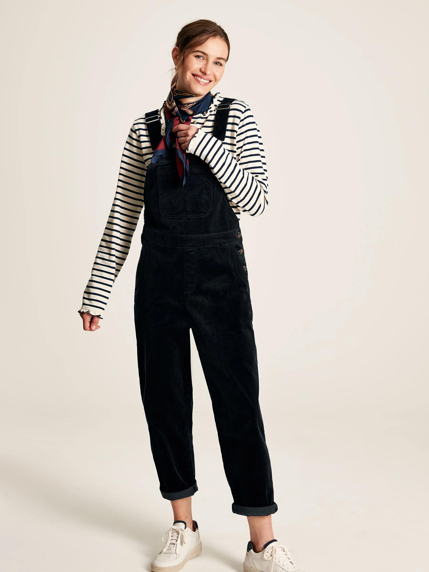 Navy Blue Cord Dungarees