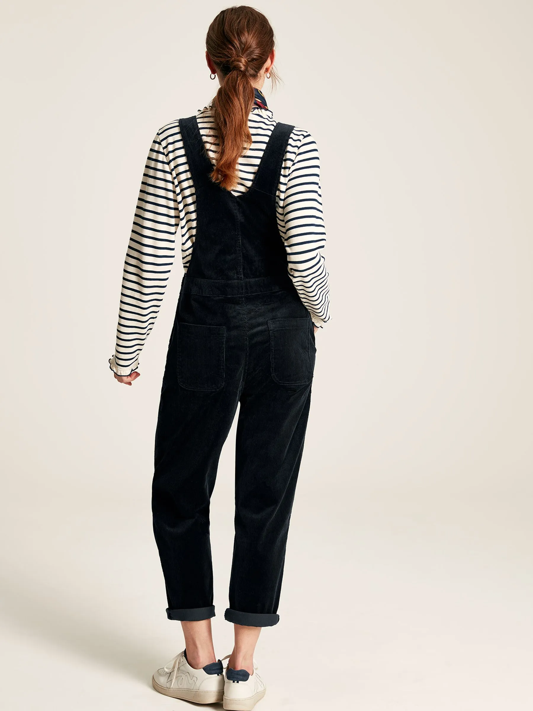 Navy Blue Cord Dungarees