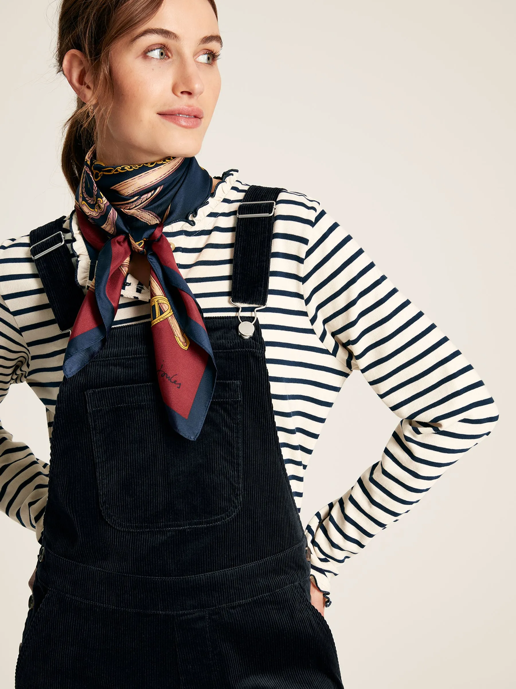 Navy Blue Cord Dungarees