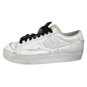 Nike Blazer White Black Low Top Lace Up Leather Platform Casual Sneakers Size 12