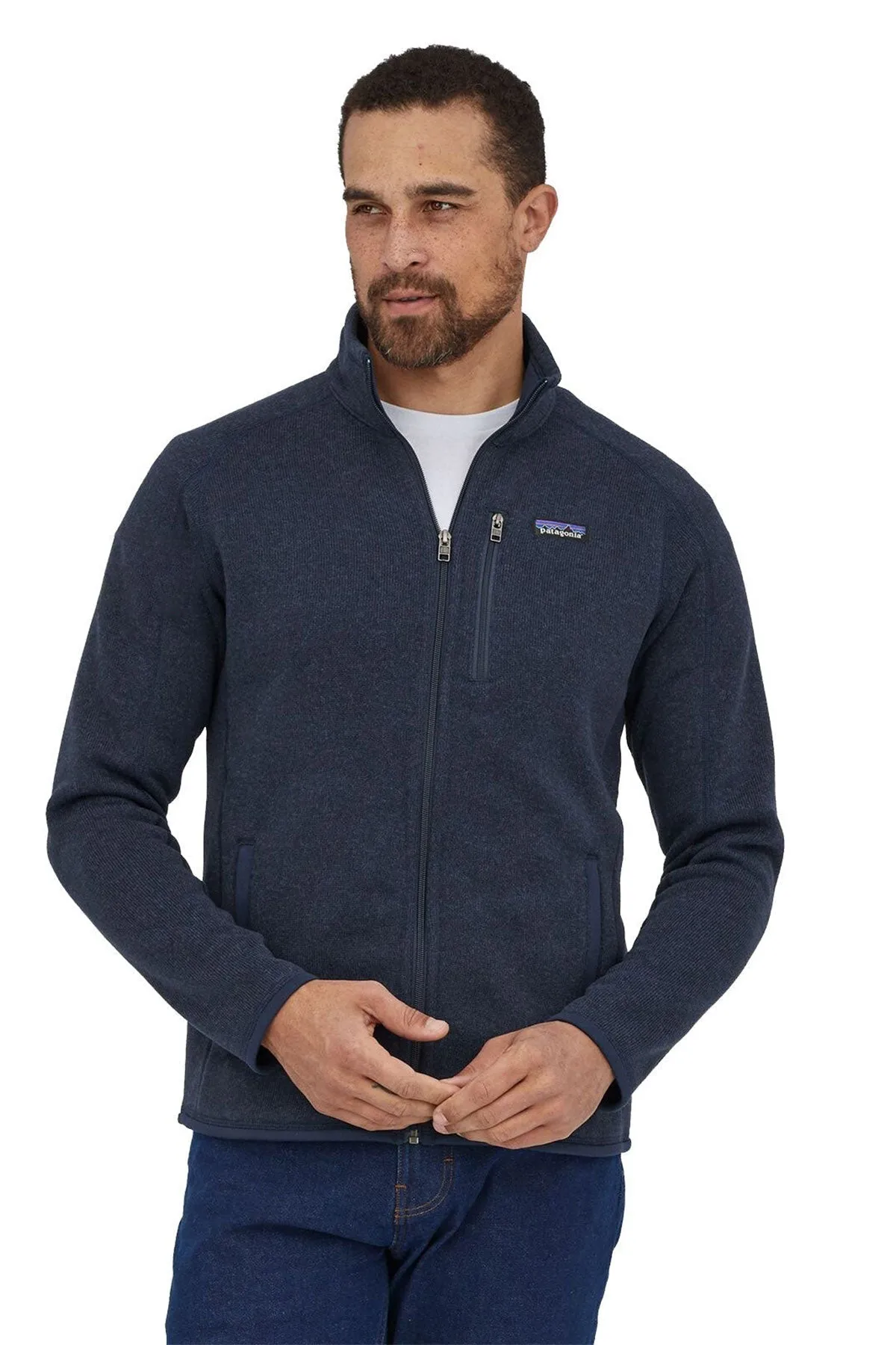 Patagonia Mens Better Sweater Custom Fleece Jackets, New Navy