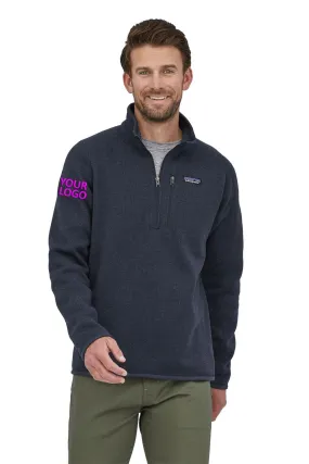 Patagonia Mens Better Sweater Custom Quarter Zips, New Navy