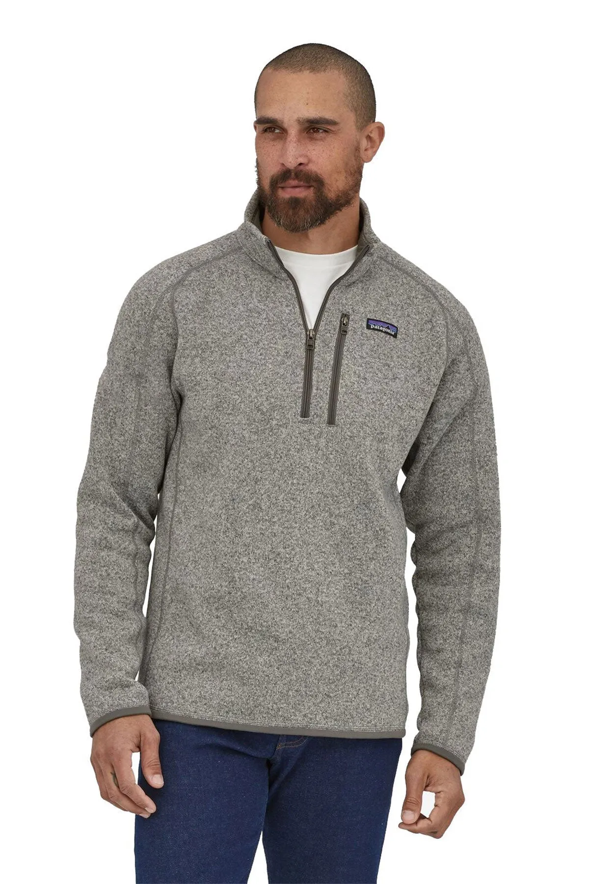 Patagonia Mens Better Sweater Custom Quarter Zips, Stonewash