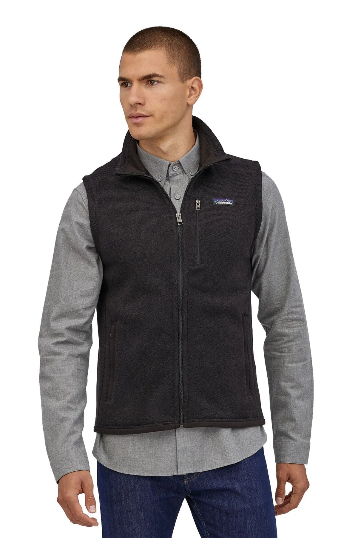 Patagonia Mens Better Sweater Fleece Customized Vests, Black