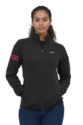 Patagonia Womens Better Sweater Fleece Custom Jackets, Black