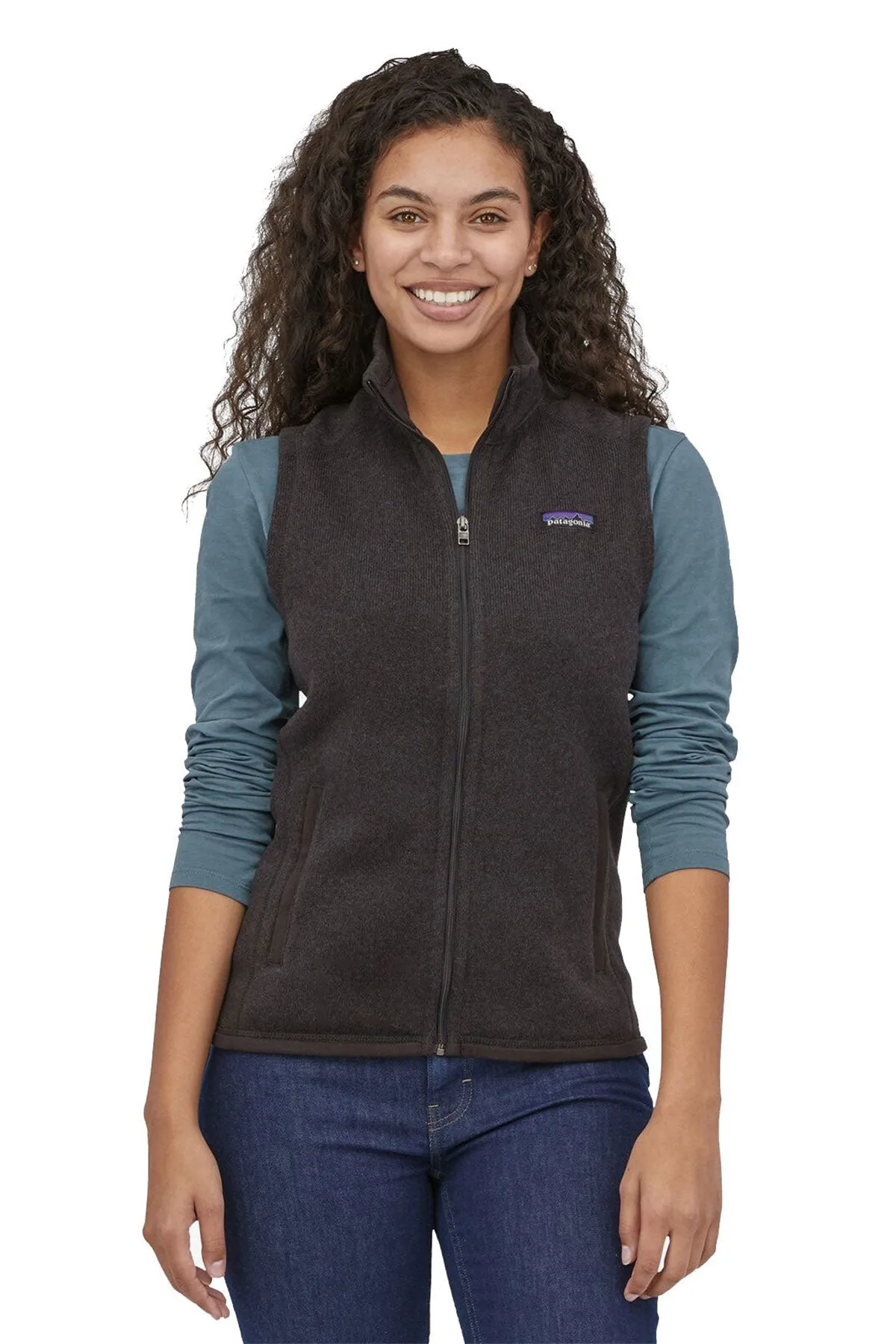 Patagonia Womens Better Sweater Fleece Customized Vests, Black